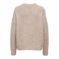 ONLY Strikket Pullover Zoey Woodsmoke